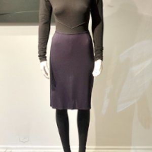 Vintage 90's Matte Jersey Slim Skirt